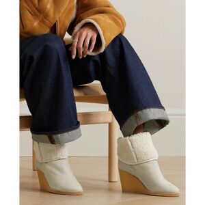 Isabel marant shearling booties totem